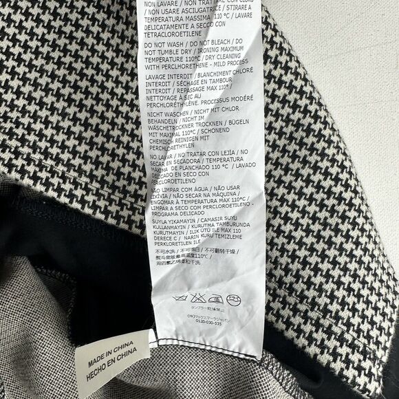 weekend max mara Black White houndstooth pencil skirt size M - Picture 11 of 11